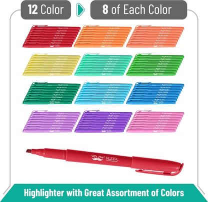 Mr. Pen- Pastel Highlighters, 96 Pack, Assorted Colors, Fast Dry