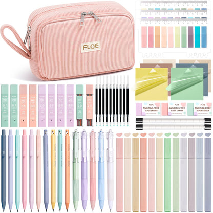 62PCS Aesthetic School Supplies Cute Back to School Supplies Stationary Set