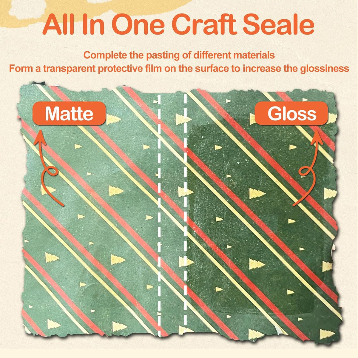 1DFAUL Crafts Sealer Gloss Finish, 200ml All Purpose Craft Glue