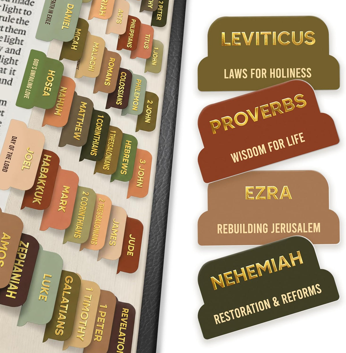 Premium Series – 66 Christian Bible Chapter Tabs
