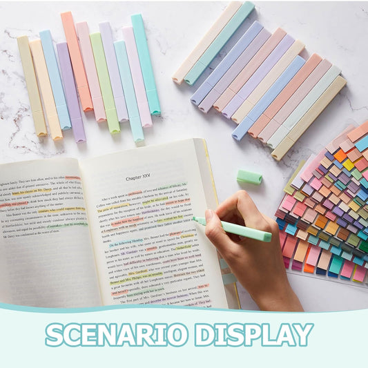 MotiMind Book Annotation Kit, Aesthetic School Supplies, Vibrant Color, 42