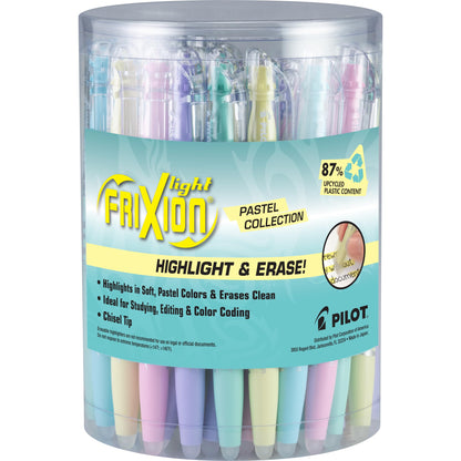 PILOT FriXion Light Pastel Erasable Highlighters, Assorted Colors, 14-Pack