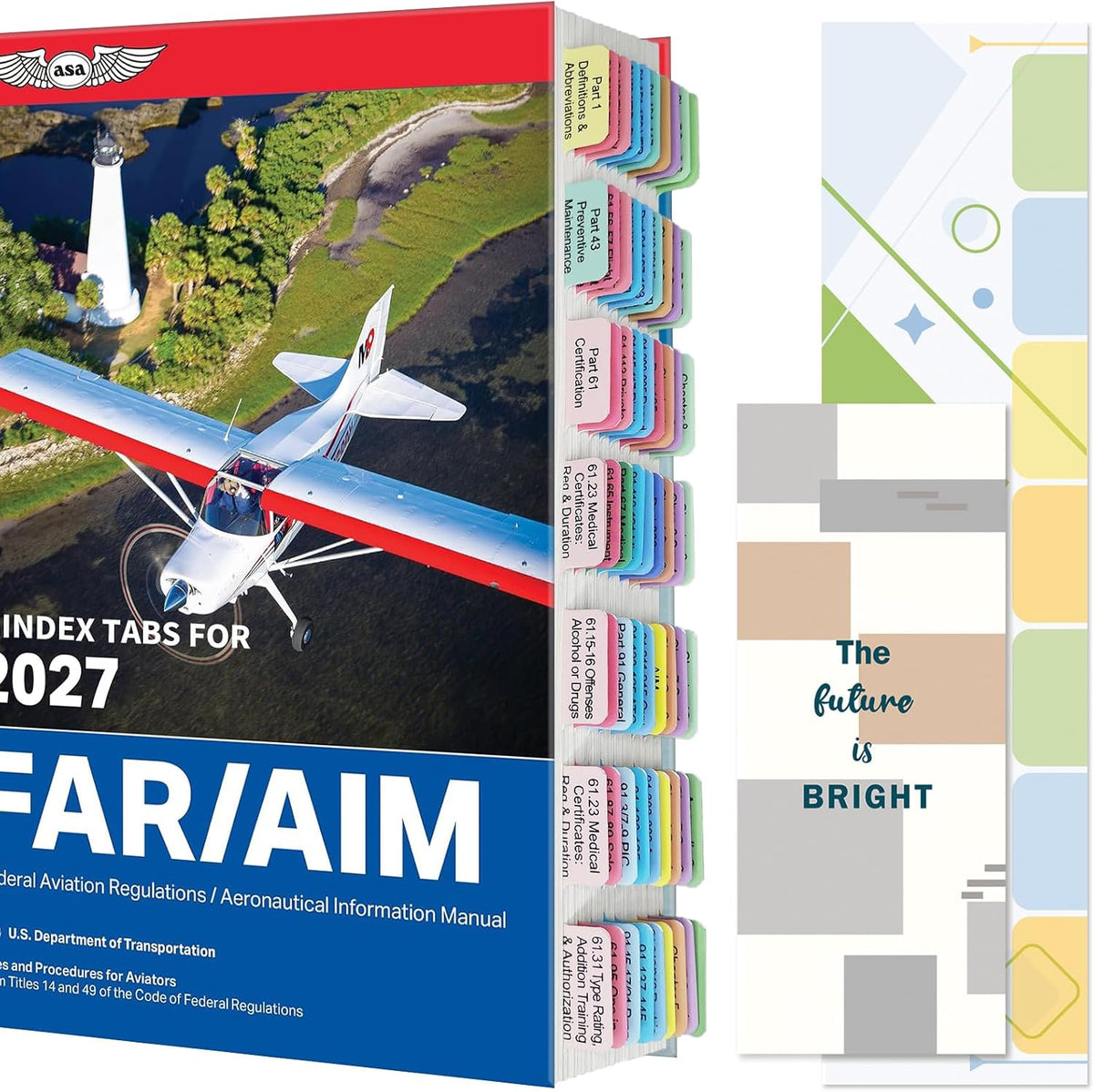 FAR/AIM 2027 Index Tabs for Private Pilot (with No Book)