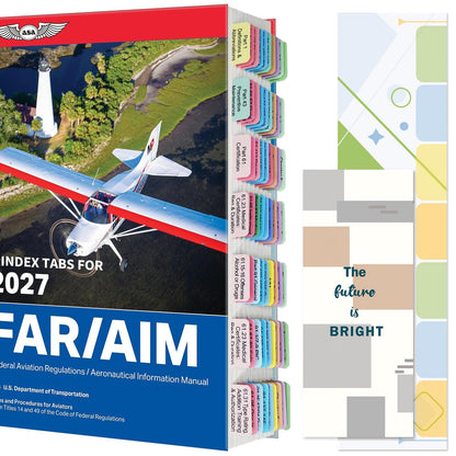 FAR/AIM 2027 Index Tabs for Private Pilot (with No Book)