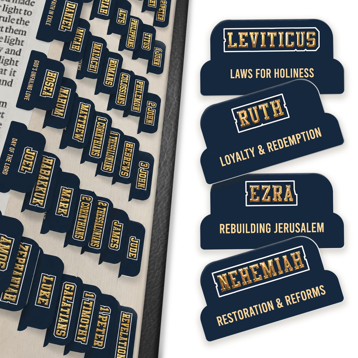 Premium Series – 66 Christian Bible Chapter Tabs